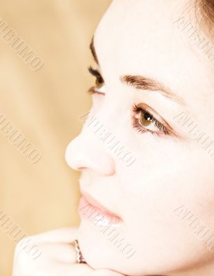 high key face portrait