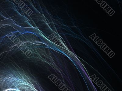 Fractal Abstract Background - Rippling threads