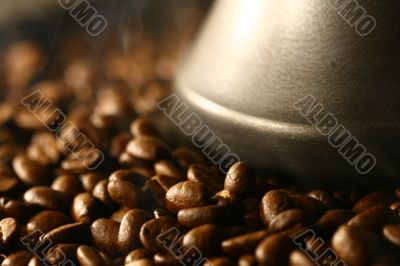 Grains of coffee