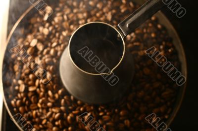 Grains of coffee
