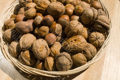 A basket of nuts