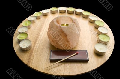 Salt Candlelamp