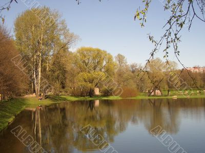 Early spring in a park