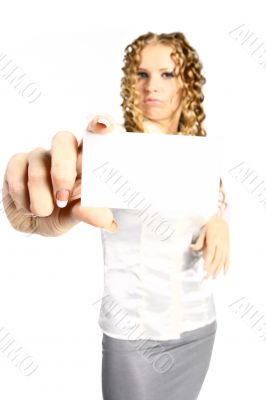 blonde show visitcard