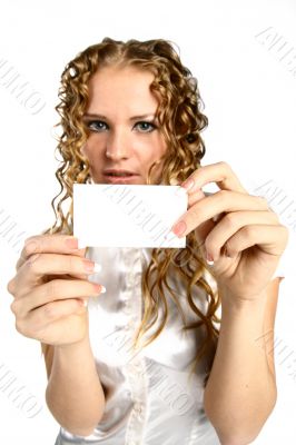 blonde visitcard