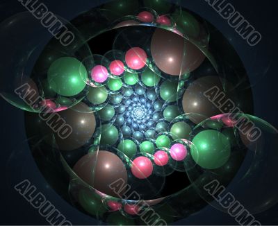 Bubble Christmas Background