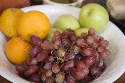 Grapes Oranges and Apples
