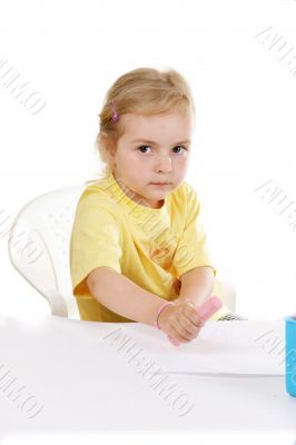 serious girl