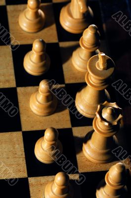 White chess pieces