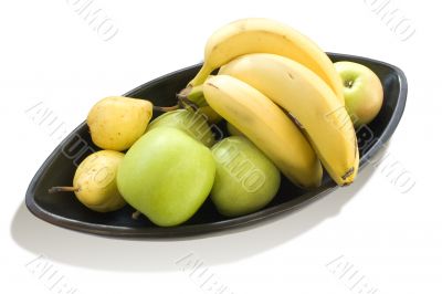 Served bananas and apples 2