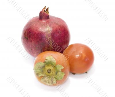 Date-plums and pomegranate