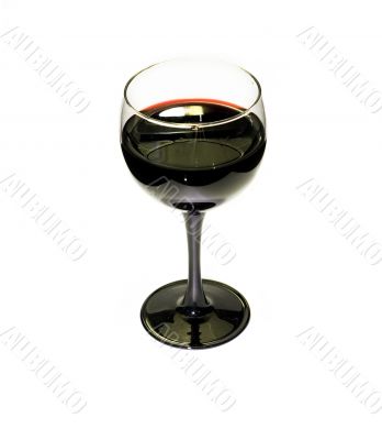 Glass of red vine