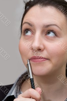 Thoughtful woman