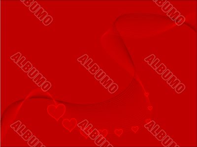 Red love background