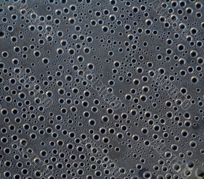 drops on plastic