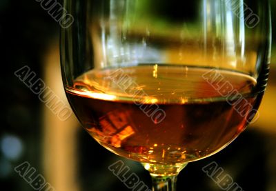 Wine Bottle and Glass