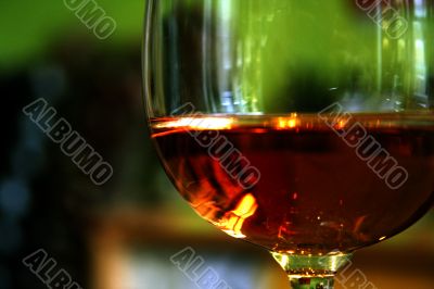 Wine Bottle and Glass