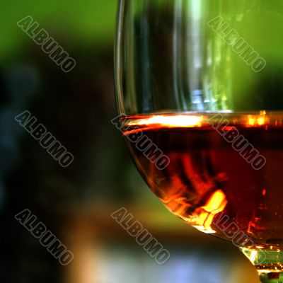 Wine Bottle and Glass