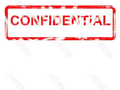 Grungey rubber stamp stating CONFIDENTIAL