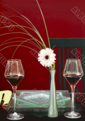 Table cover on two persons