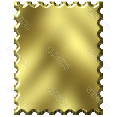 3D Golden Stamp