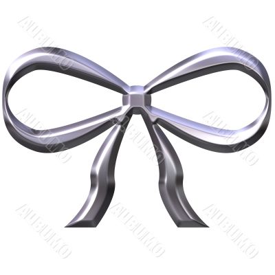 3D Silver Bow