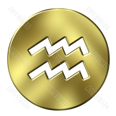 3D Golden Aquarius