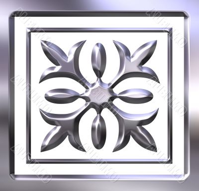 3D Silver Ornament