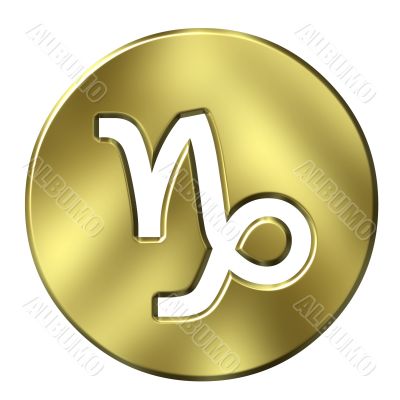 3D Golden Capricorn
