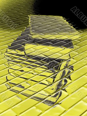 yellow abstract book pile
