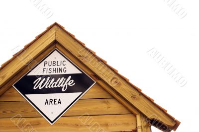 Fishing Area Sign