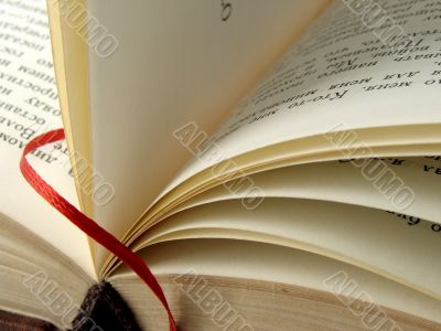 book with bookmark