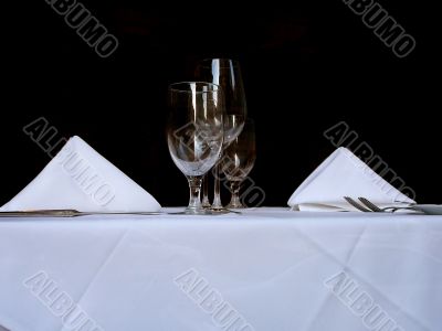 Place Setting in Restaurant