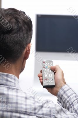 Sitting in front of the Television