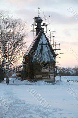 Nicol church. Sunset
