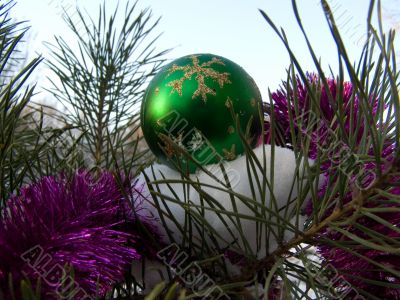 green new-year toy