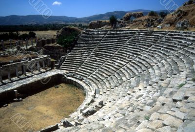 Theatre seats and Greek stage