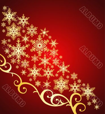 snowflakes background / christmas vector
