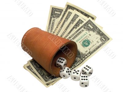 Gambling With Dice And Banknotes