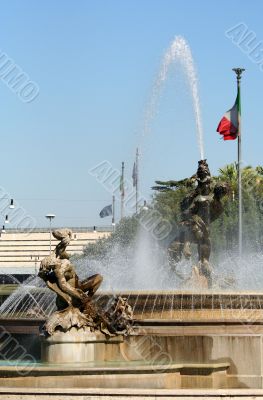 roman fountain