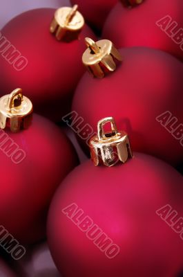 Red christmas balls
