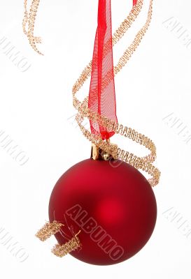 Red christmas ball