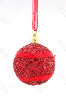 Red christmas ball