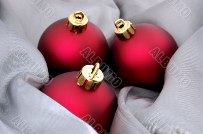 Red christmas balls