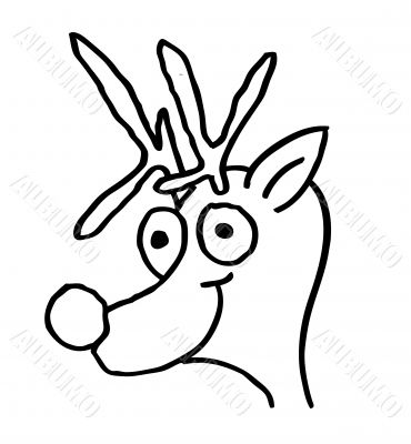 Reindeer Sale Customizable Retailers Illustration