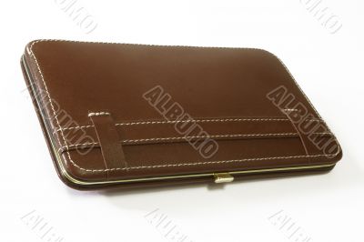 Leather manicure case