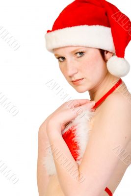 Christmas faerie looking seductive