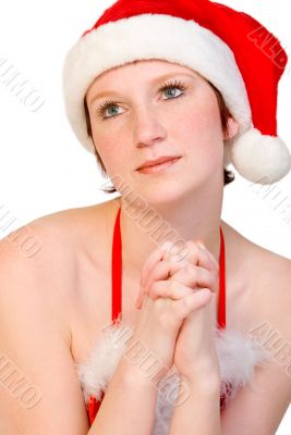 Christmas Elf praying