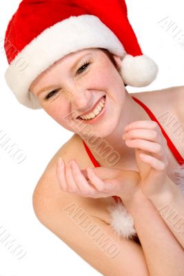 Christmas Elf having fun