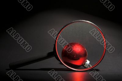 Christmas Ornament Magnified